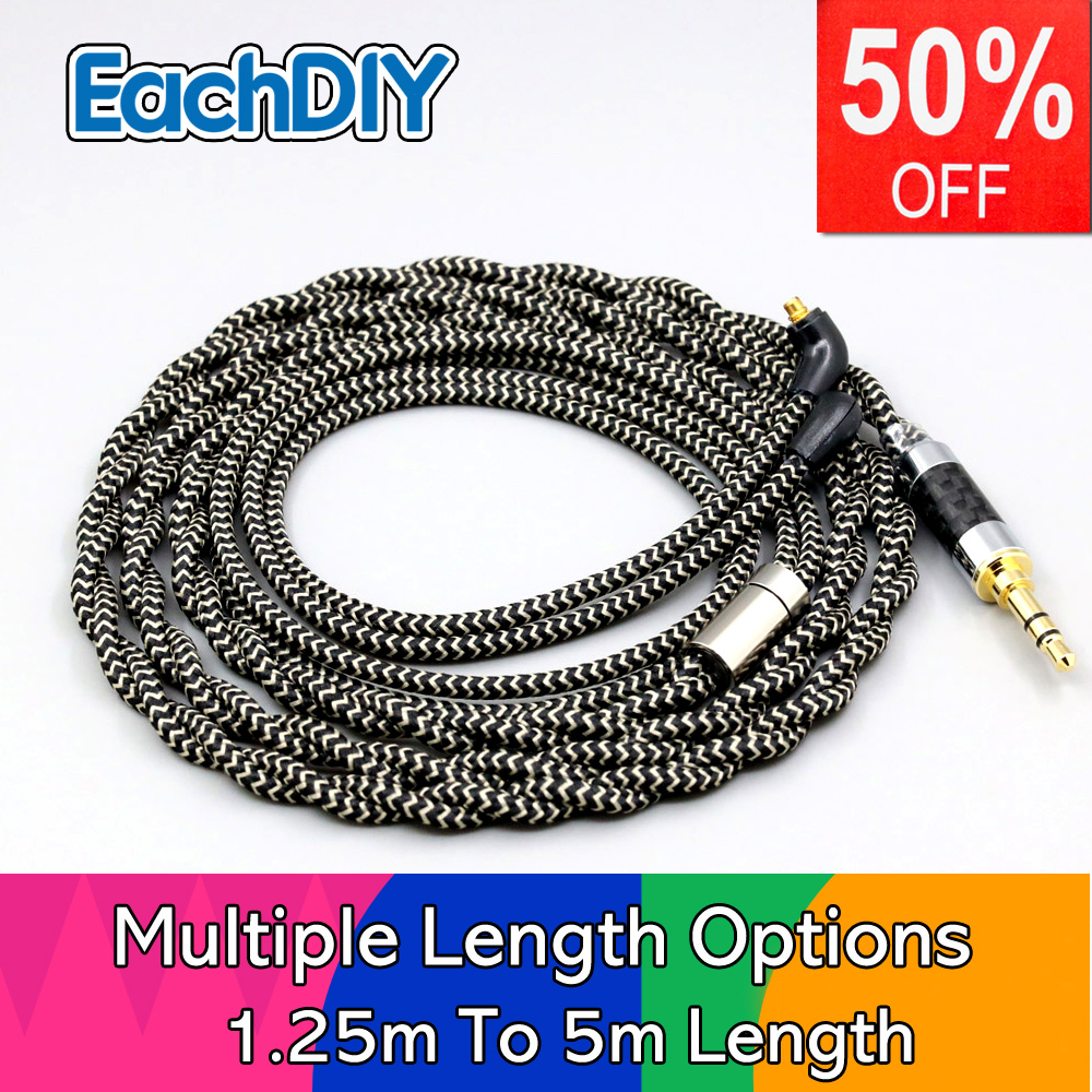 Cable Sleeve Braided - 2 Core 2,8mm Litz OFC Kopfhörer