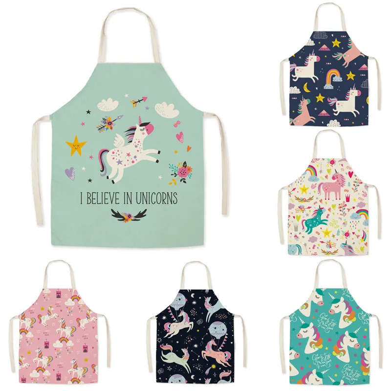 Gaming Kitchen Accessories - Cartoon Einhorn Mode Baumwolle Leinen Stoff