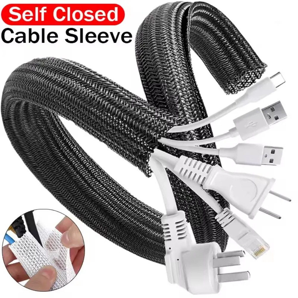 Cable Sleeve Braided - 9-15M Plit Rohrschutz Selbstschließender Kabelschutz PET