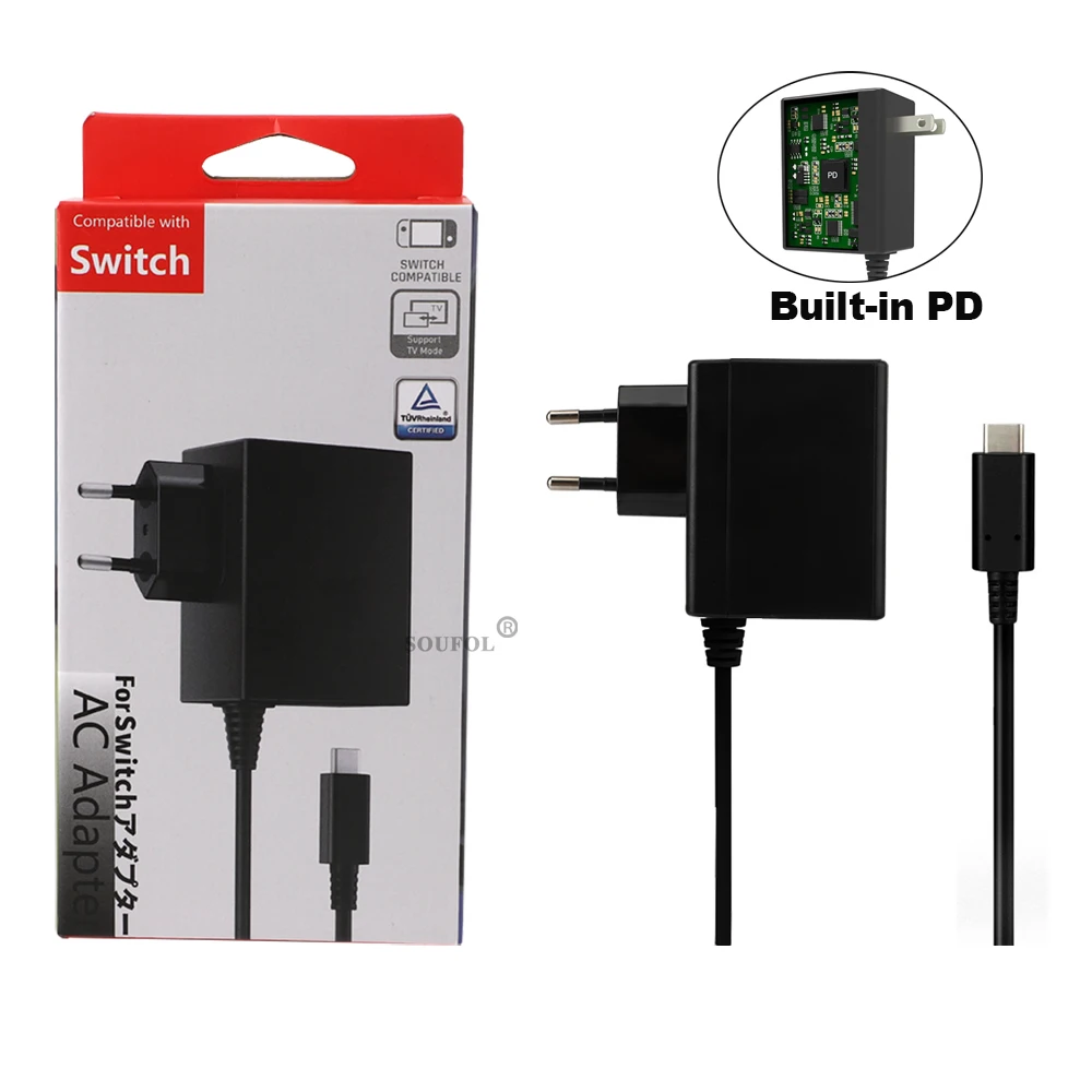 Gaming Accessories For Ps5 - AC-Netzteil-Ladegerät für NS Switch & Switch