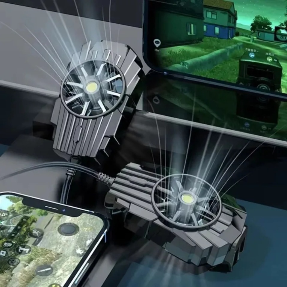 Gaming Accessories For Android - Tragbarer Mini-Luftkühler mit Rückenclip für Mobiltelefone,