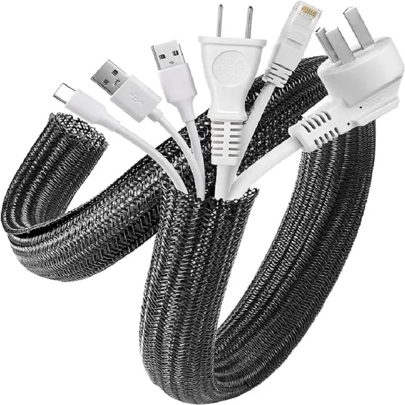 Cable Sleeve Braided - 1m 3m 5m Geflochtene Kabelummantelung PET-Nylon