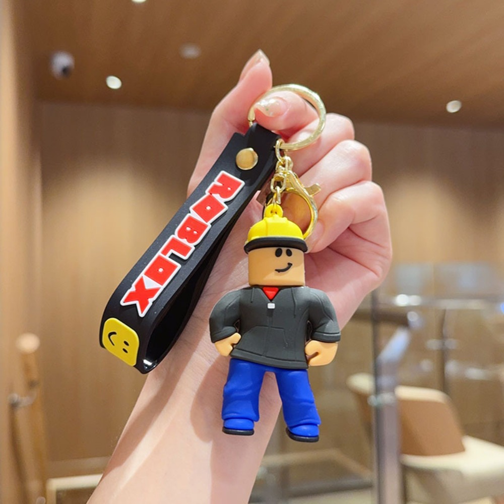 Gaming Accessories Roblox - Perfekte Details Roblox Klassisches Block-Avatar-Figuren-Schlüsselanhänger-Set, Cartoon-Spiel-Charakter