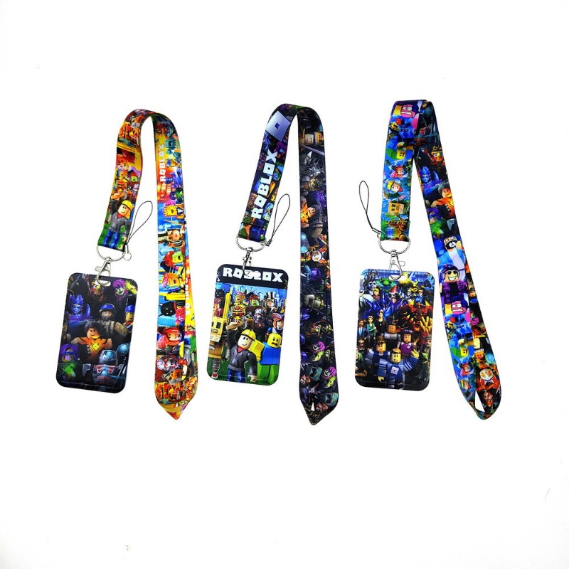 Gaming Accessories Roblox - Roblox Schlüsselband für Ausweise, Anime-Cartoon Virtuelle