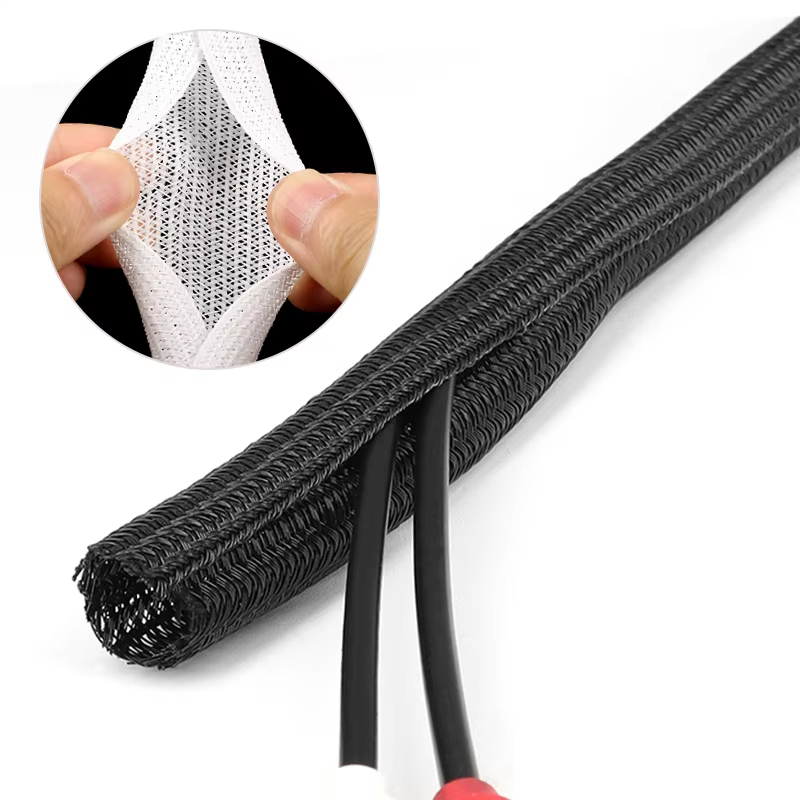 Cable Sleeve Braided - Isolierte geflochtene Kabelhülse aus PET-Nylon, Kabelgehäuse,
