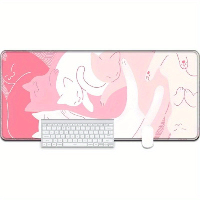 Kawaii Pink Cat großes Mauspad – Gaming Accessories Very Bewertung und Preis