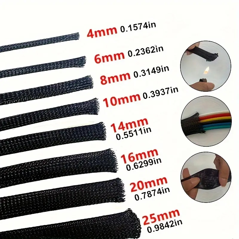 10m /32,8 ft Haustier-Schutzsc – Cable Sleeve Braided Bewertung und Preis
