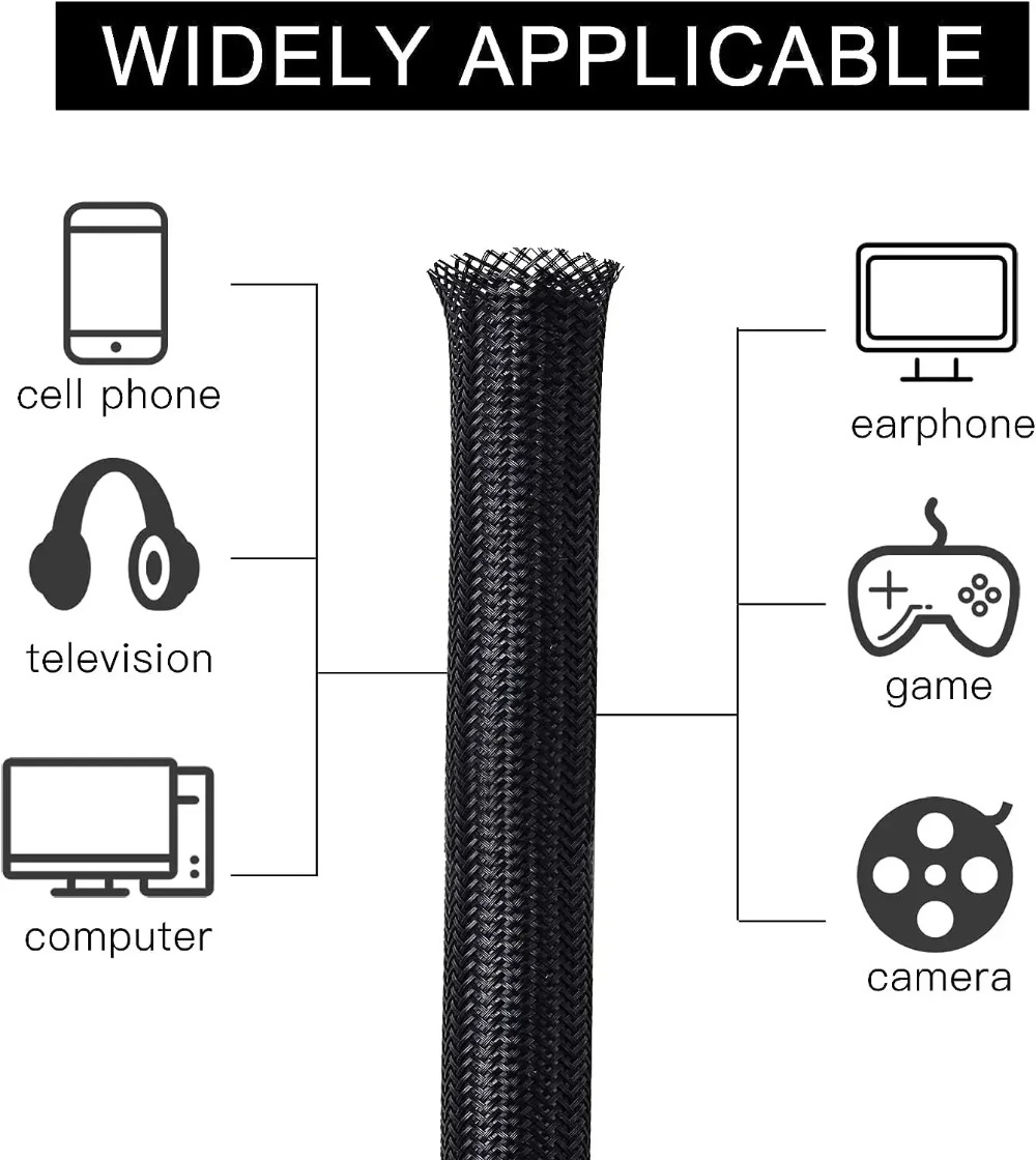 9-15M Plit Rohrschutz Selbstsc – Cable Sleeve Braided Bewertung und Preis