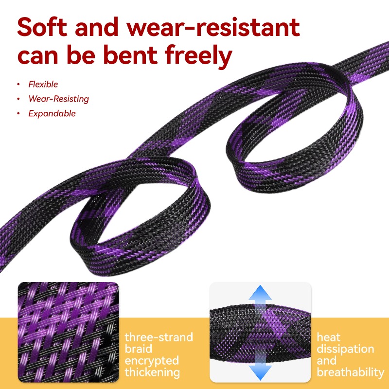 3/5M PET Isolierte Geflochtene – Cable Sleeve Braided Bewertung und Preis