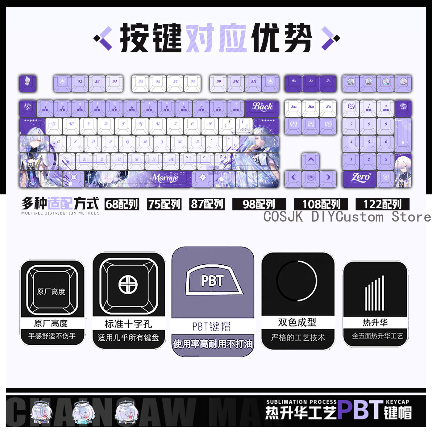 122 Tasten Anime Mornye Wuther – Gaming Accessories In China Bewertung und Preis