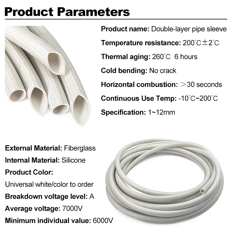 7000 V, 200 Grad, Hochtemperat – Cable Sleeve Braided Bewertung und Preis