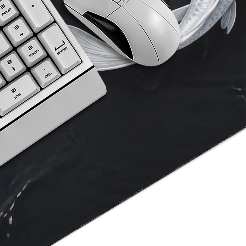 Schwarz-Weißes Koi-Mauspad Gam – Gaming Accessories White Bewertung und Preis